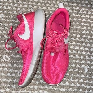 Pink and White Nike Sneakers
